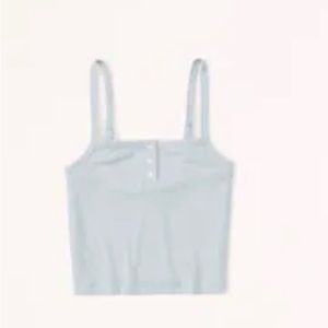 NWT Abercrombie & Fitch pointelle cropped sleep tank